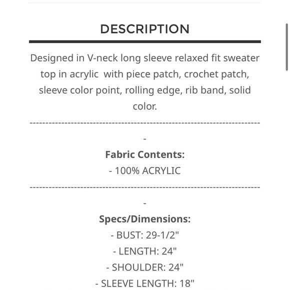 POL Women's Cream Sweater with Pink Peace Sign - Picture 4 of 4